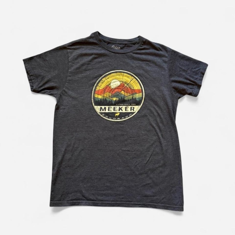 Blue 84 Meeker‎ Colorado T-Shirt Gray Gorpcore Tee Mountains Outdoors Medium M